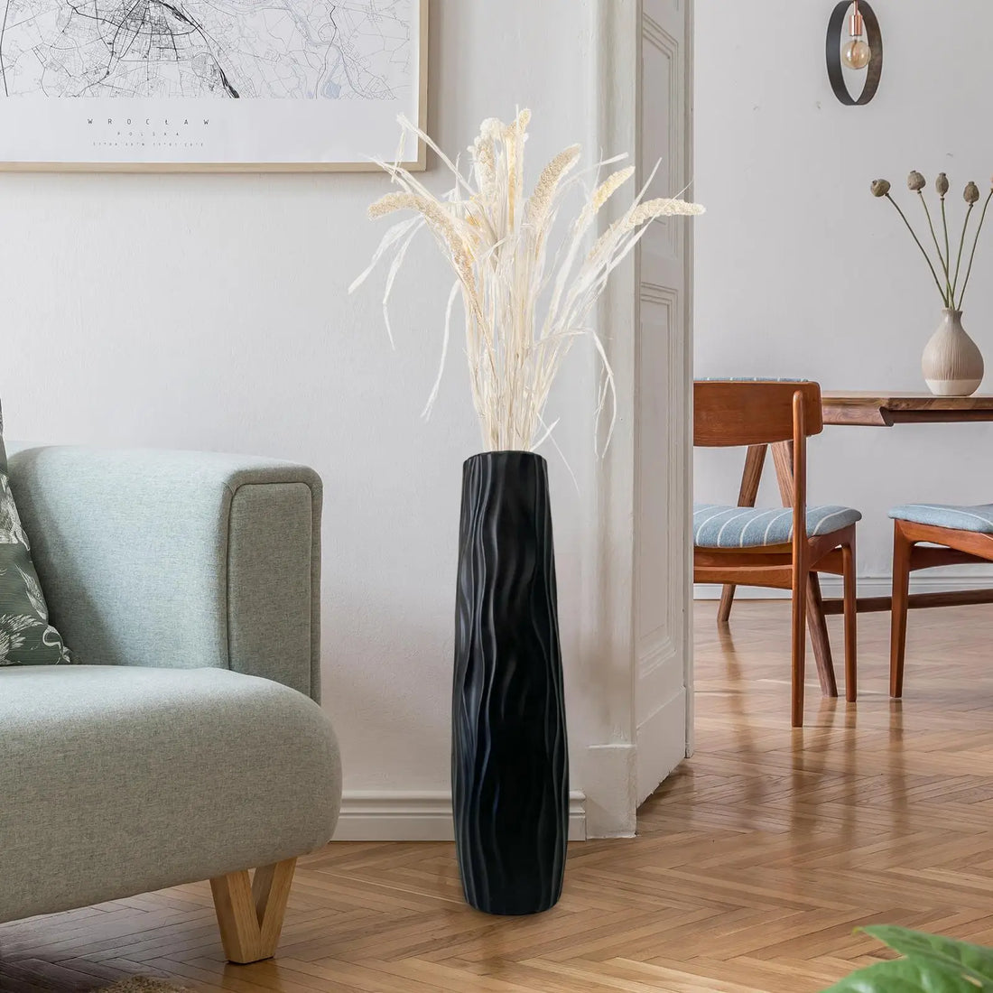 Floor standing Vase Morden Stylish Large Flower Vase Home Ornament Housewarming Gift Wedding decoration for Home Entryway Hotel