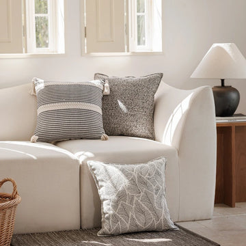 45x45CM Nordic Minimalism Throw Pillow Cover Tassel Jacquard Stamping Waist Cushion Cover Decor Home Decorative Pillowcase