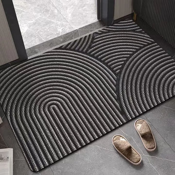 Bathroom diatom mud printed floor mats shower room door absorbent foot mats toilet dirt-resistant non-slip mats door mats
