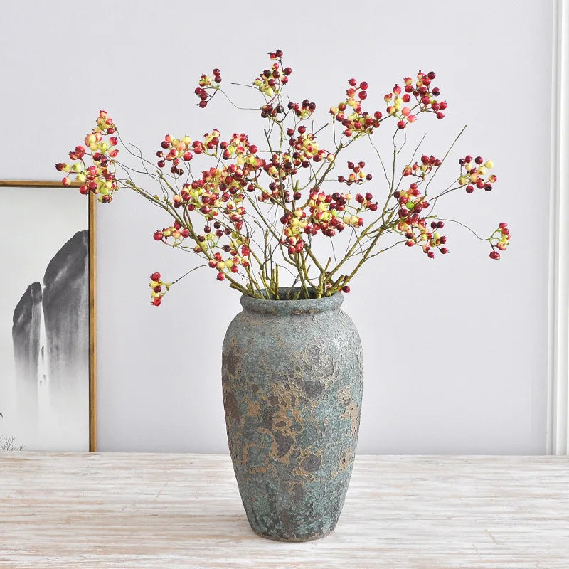 70CM Cranberry Artificial Fruit American Home Living Room Flower Arrangement Decoration Light Luxury Wedding Photography Props