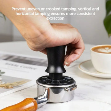 51mm 53mm 58mm Espresso Coffee Tamper 304 Stainless Steel Constant Pressure Coffee Tamper Hollow Design Without Hiding Powder