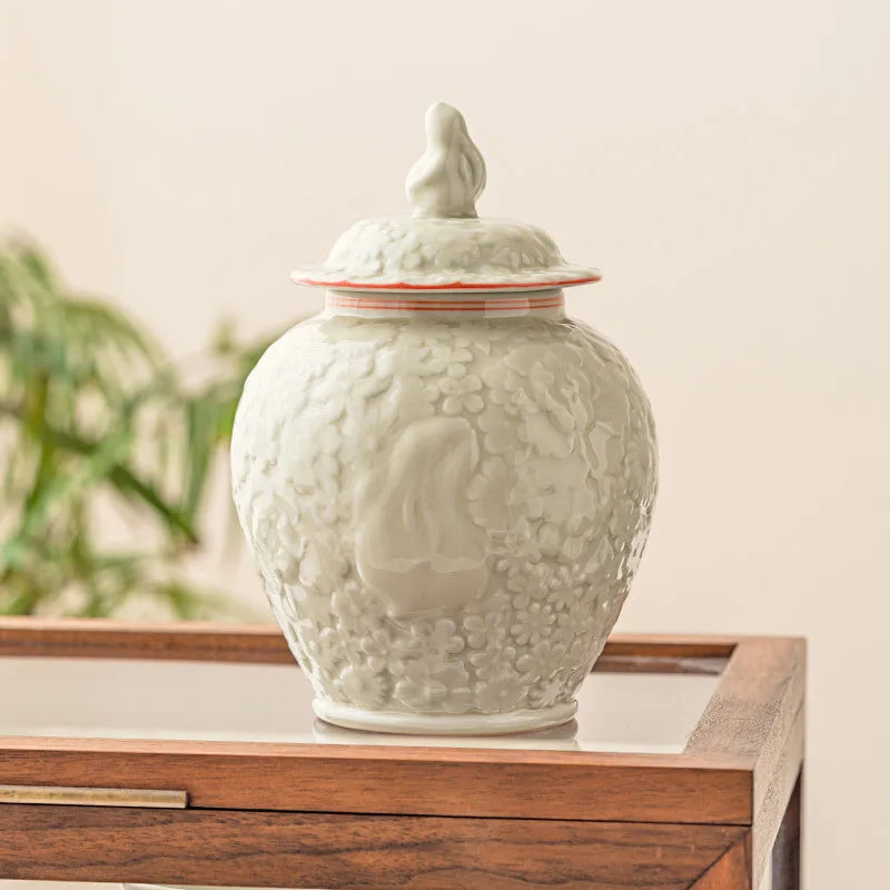 Small Pet Urn Bird Dog Pet Urns Cremation Pet Caskets Funeral Vase Cat Cremation Ash For Human Ashes Made Ceramics Hand Painted