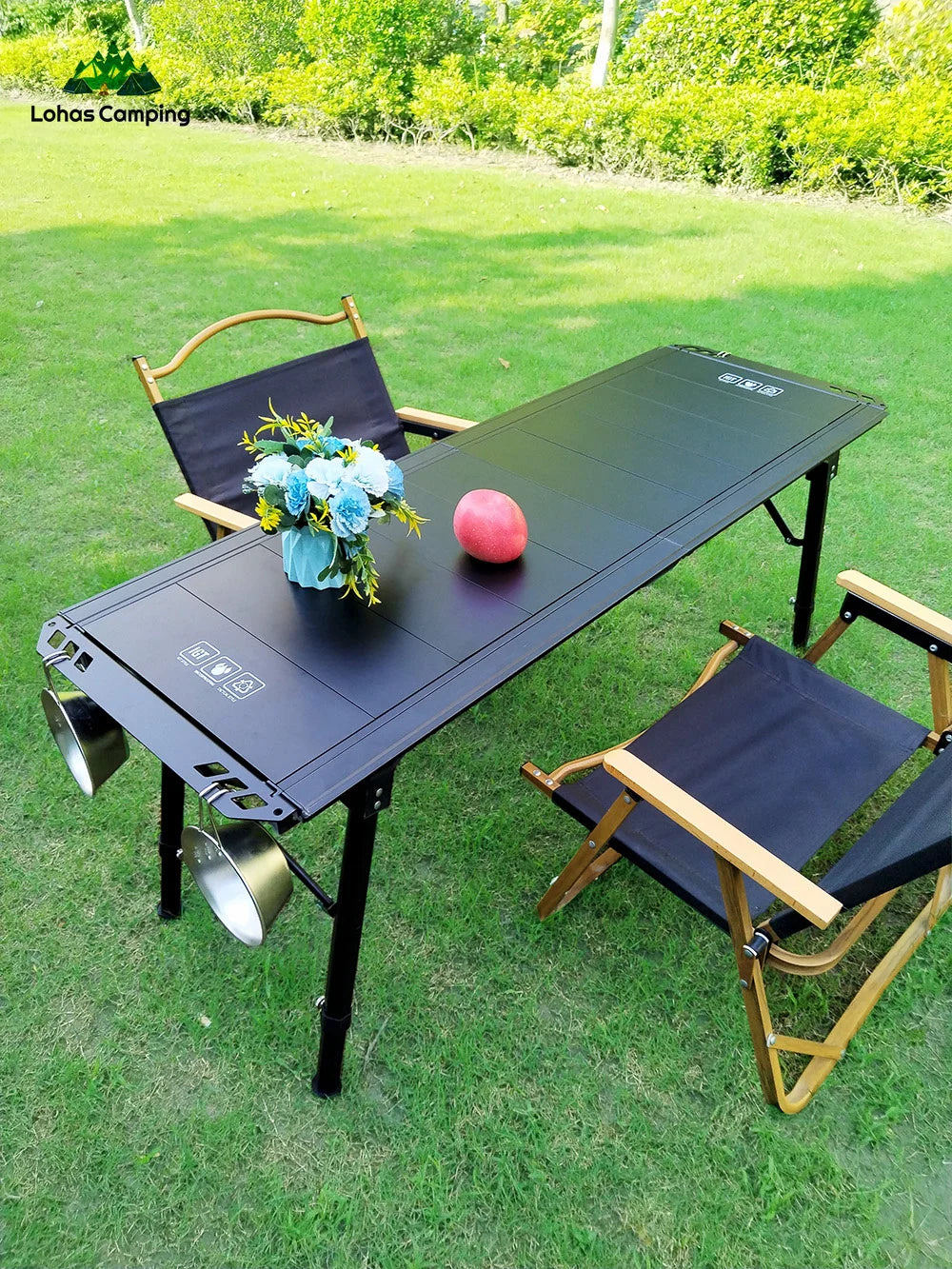 Lohascamping Folding IGT table 5 Unit Lightweight table Backpack roll table Expand adjustable leg desk Desktop burner bbq table