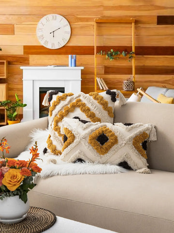 A Karka pillowcase ins Nordic style tufted home sofa, bedroom with pillowcase