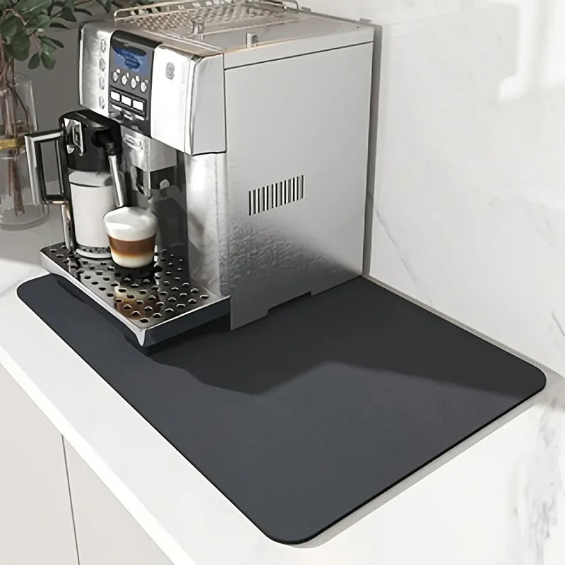 Silicone Coffee Mat - 23.6" X 15.7" Dishwasher Protective Mat, Heat-resistant Countertop Protective Cover