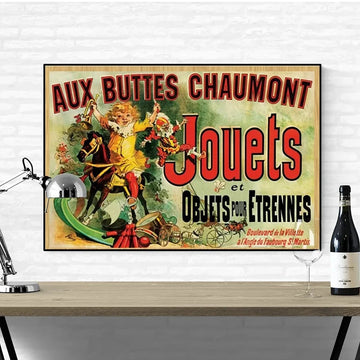 Aux Buttes Chaumont Jouets Poster Friends TV  Canvas Painting Poster and Print Wall Art Picture Cuadros for Living Room