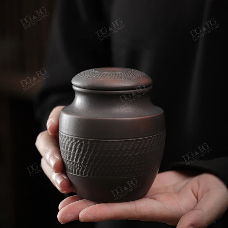 Ceramics Ashes Urn Handpainted Cremation Funeral Ashes Holder Pet Memorial Dog Grave Keepsake Adult Amount Cremated Remains