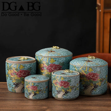 Ceramic Cremation Urns Handmade Ceramics Chinese Style Cremation Urn for Human Or Pet Ashes Cats Dogs Animals Reptiles
