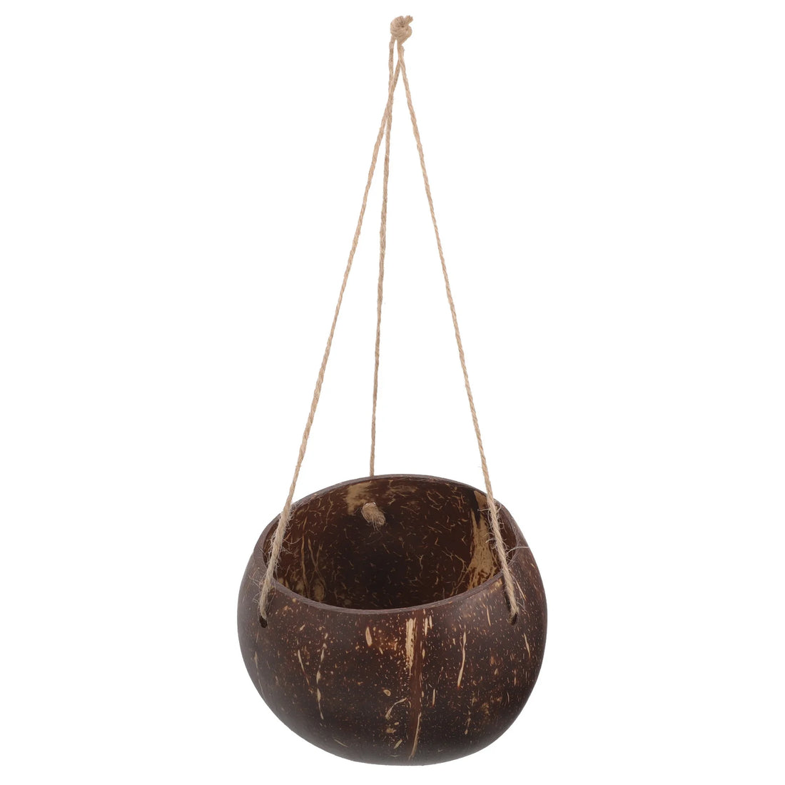Coconut Shell Hanging Flower Pot Natural Wall Hanging Basket For Indoor Outdoor Garden Decor Succulents Plant Holder