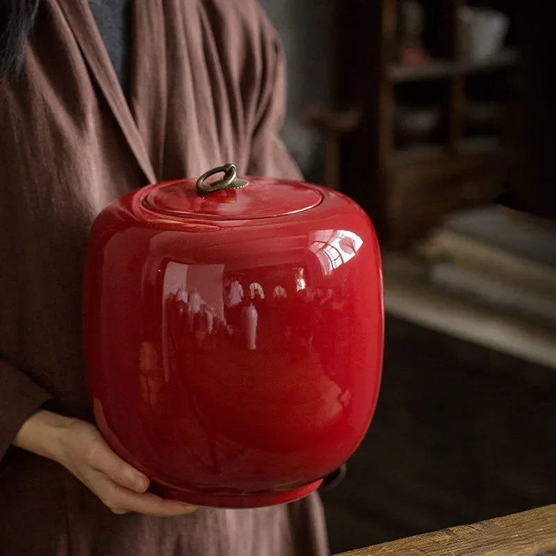 Ceramic Large Sealed Jar Canister Pet Ashes Storage Urn Container Memorial Cat and Dog Empty Can Packing Box Pet Products