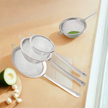 New Stainless Steel Matcha Sifter Very Fine Mesh Easy to Clean Fine Mesh Strainer Rust-Proof Small Food Sifters for Kitchen