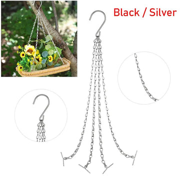 Hanging Basket Chain Flower Pot Hanging Chain Replacement Plant Hangers Flower Pot Bird Feeders Hanging Basket Chain Hang Hooks