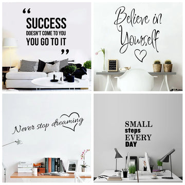 Short phrase Wall Sticker Wall Decal Sticker Home Decor For Kids Room Living Room Home Decor Waterproof Wall Art Decal