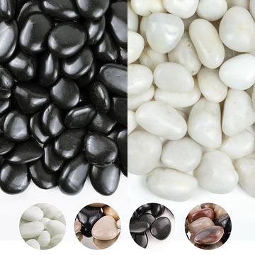 200~400g Pebbles 2-3cm Natural High Polished Potted Fish Tank Decorative Stone Garden Landscape Decoration Cobblestone TMZ