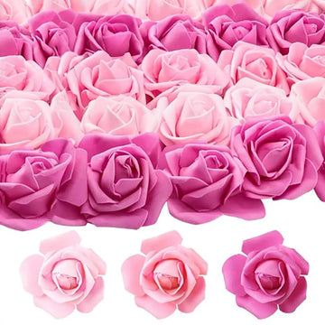 20~200pcs Foam Rose Artificial Flowers Head Teddy Bear Rose Handmade DIY Gift Decoration Wedding Valentines Day Home Decor