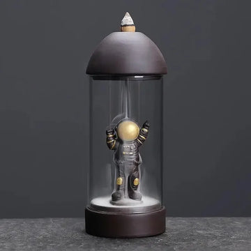 1pc,Astronaut Desktop Ornaments, Windproof Backflow Incense Burner, Incense Censer, Incense Base (Without Incense)