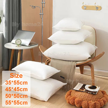 Home Cushion Inner Filling Cotton-padded Pillow Core for Sofa Car Soft Pillow Cushion Insert Cushion Core PPCotton 35/45/50/55cm