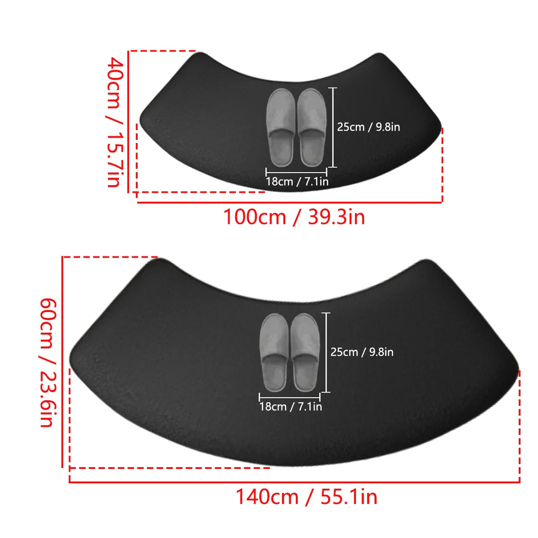 Simple arched diatom mud bathroom non-slip foot mat shower room door absorbent mat door mat