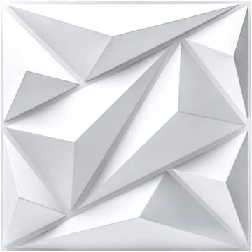 (pack of 12)Decorative 3D wall panel with diamond design, 30.48 cm x 30.48 cm