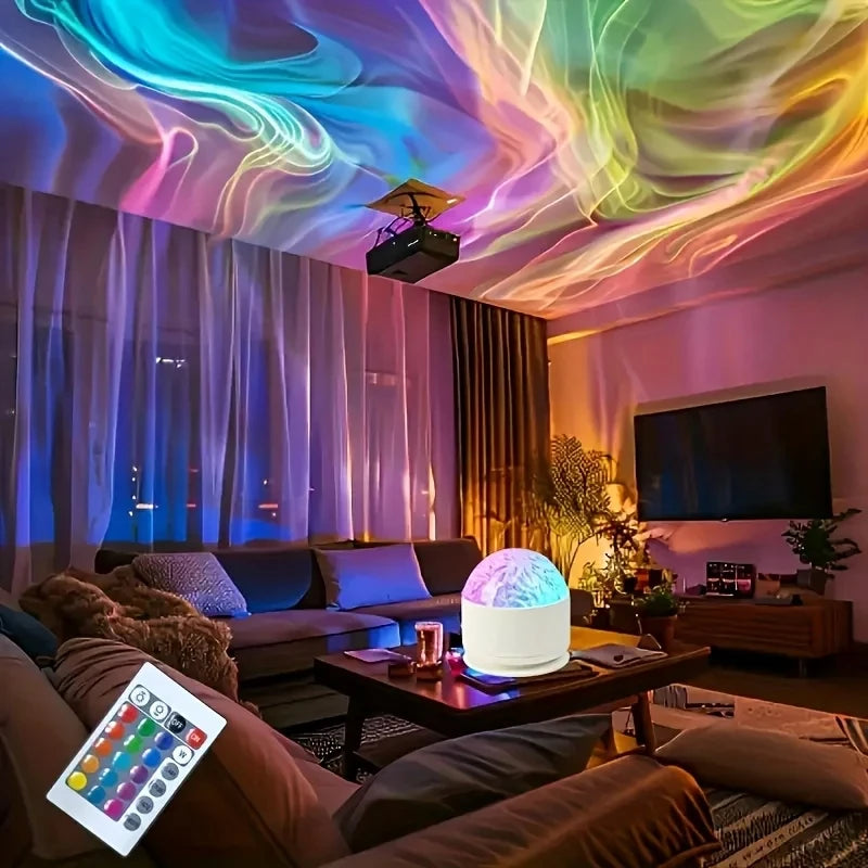 New projector light midnight halo Aurora glow light bar party atmosphere light decoration night light Christmas Halloween gift
