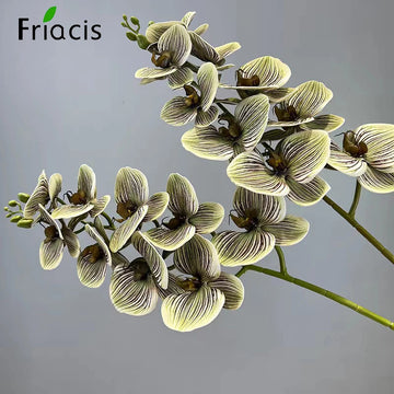 7/9 Heads Artificial Butterfly Orchid Wedding Floral Arrangement Material Phalaenopsis Home Table Vase Christmas Decor Props