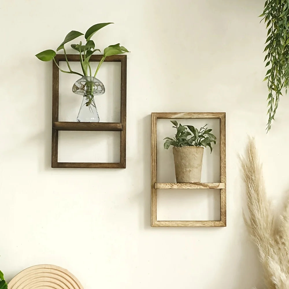 Vintage Wall Floating Hanger, for Display Candles Album Potted Plants, Suitable for Home And Office Wall-Mounted Installation