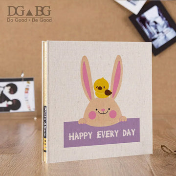 Photos Albums Scrapbook Linen Cover Refillable Scrap DIY Scrapbooking Vintage Black Pages Memory Guest Book Back to School Gifts