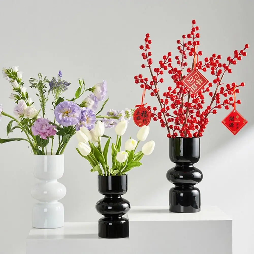 Creative Glass Flower Vase Ins Hydroponics Flower Bottle Flower Plant Arrangement Container Desktop Ornament Home Decoration