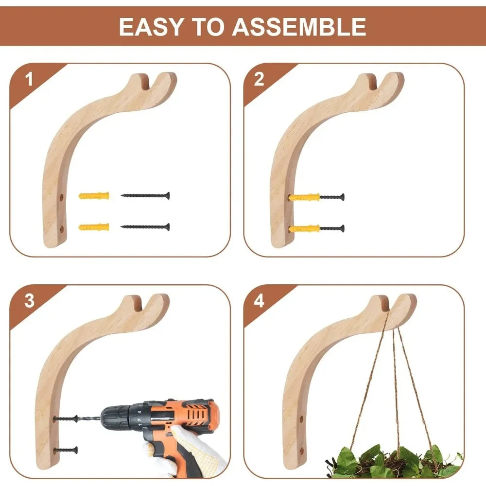 1/2Pcs Suspended Plant Hooks, Heavy-duty Plant Hooks for Indoor Lighting Fixtures, Flower Racks, Flower Pots,Wind Chimes