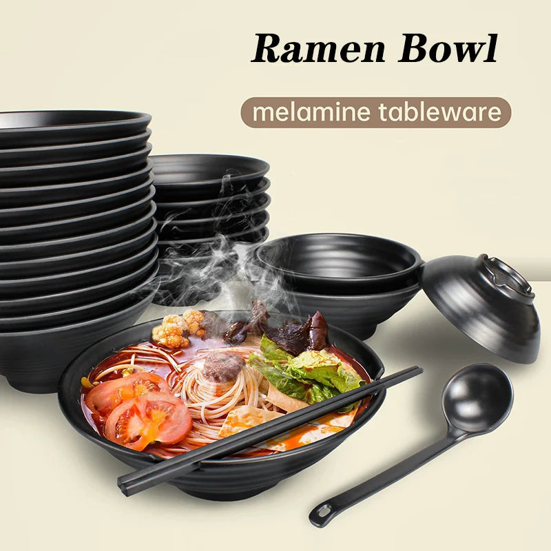 Fruit Salad Fast Food Tableware Japanese Style Plastics Noodles Bowl Household Ramen Bowl Soup Bowl