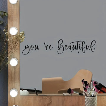 You're Beautiful Wall Sticker Removable Art Vinyl Wall Stickers For Toilet Stickers Sticker Mural