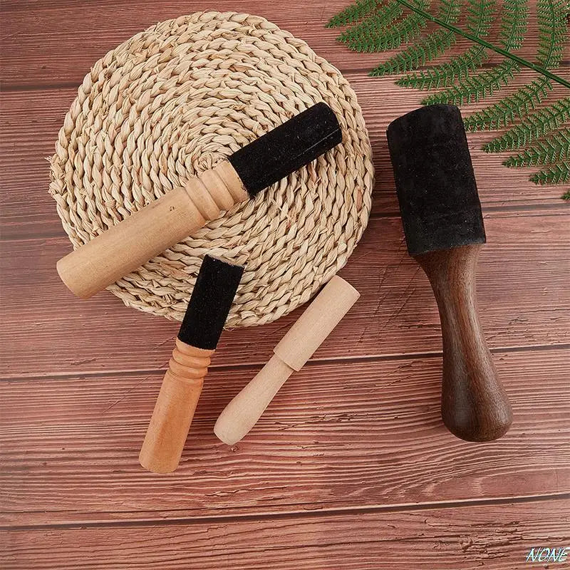 12/12.5/17.5cm Tibetan Singing Bowl Leather Stick Handmade Tibetan Buddhist Meditation Singing Bowl Leather Mallet