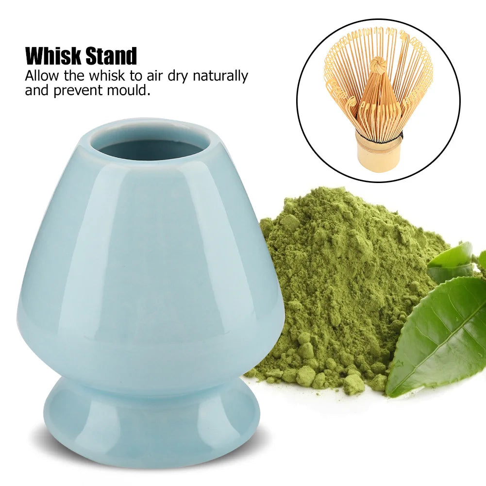 Matcha Whisk Stand Ceramic Holder for Bamboo Matcha Chasen for Tea Set Accessories Whisk Stand Holder Ceramic Whisk Holder