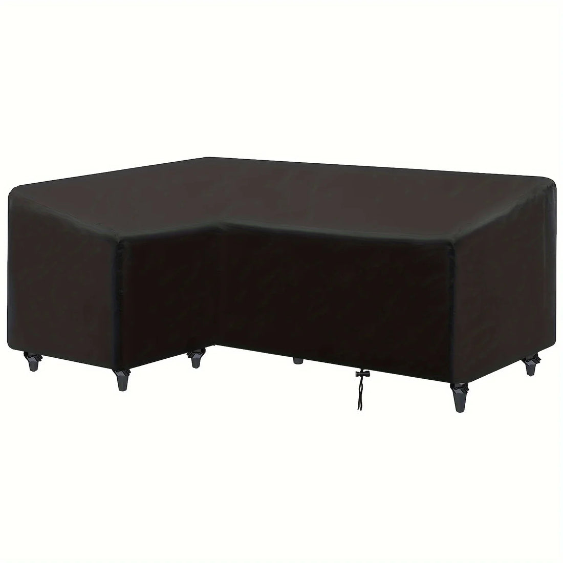 L-shaped Outdoor Sofa Cover, Windproof and UV-proof Polyester Outdoor Furniture Cover, Outdoor Furniture Cover