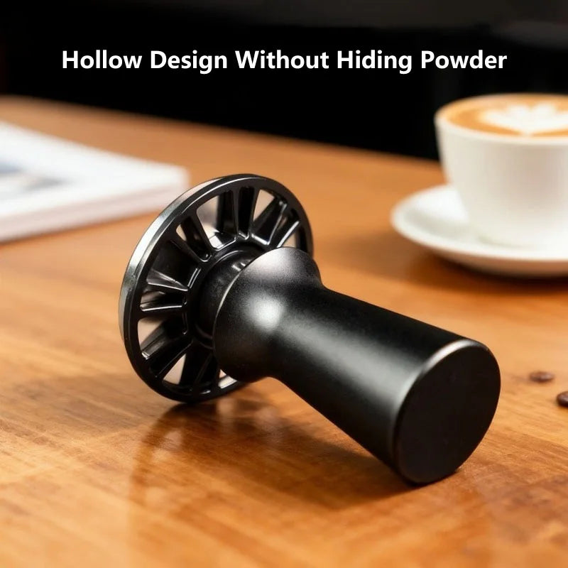51mm 53mm 58mm Espresso Coffee Tamper 304 Stainless Steel Constant Pressure Coffee Tamper Hollow Design Without Hiding Powder