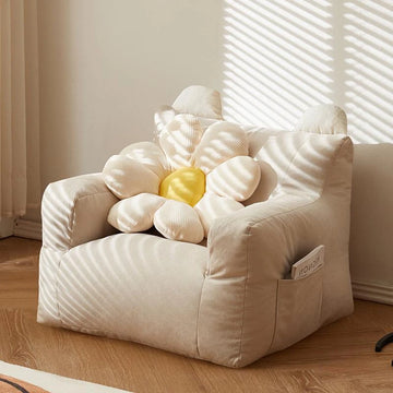 Eco-friendly Nordic Single Sofa Chair Soft Comfortable Backrest Cute Bean Bag Baby Small Sofas for Kids Living Room