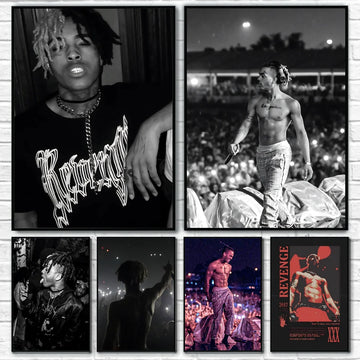 1PC XXXTentacions 17 Poster Self-adhesive Art Waterproof Paper Sticker Coffee House Bar Room Wall Decor