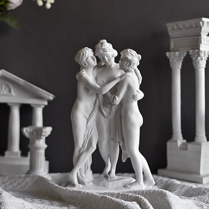 Ancient Greece Venus Emerging Goddess Resin Sculpture Handmade Classical Female Statue Aphrodite Ornament  Decor Art Collector