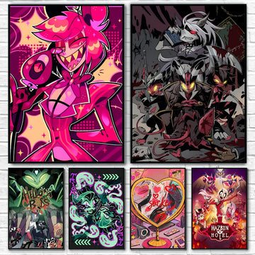 1PC H-Helluva Boss Poster Poster Paper Print Home Living Room Bedroom Entrance Bar Cafe Art Painting Decoration