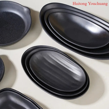 1PC Multifunctional tray Oval frosted black jewelry ring Jewelry key tray organizer kitchen supplies