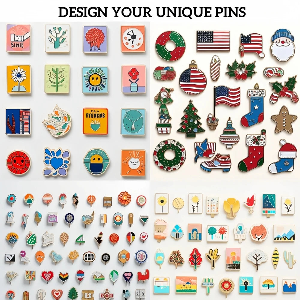 Custom Enamel Pins Customize Luxury Metal Badge LOGO Lapel Pin For Clothes Custom Make Enamel Brooche Collar Pin For Anniversary