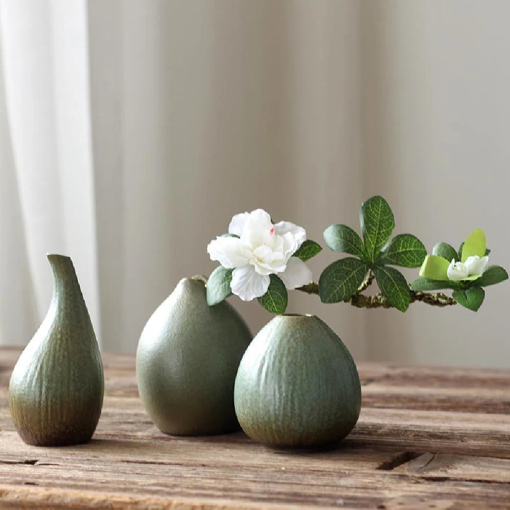 Simple ceramic vase decoration, living room home dining table decoration, hydroponic plant small vase