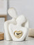 Couple Hugging Figurine Ceramic Couple Statue Abstract Modern Sculpture Love Figurines Art Craft Couple Home Accents