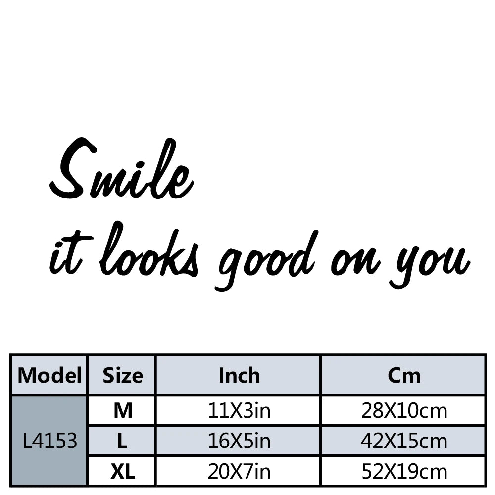 Smile It Looks Good On You Vinyl Mirror Wall Stickers Wallpaper For Wedding Home Party Decor Wallpaper