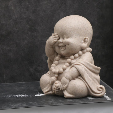 Zen-Inspired Monk Figurine - Charming Resin Figurines for Micro Landscape Decor