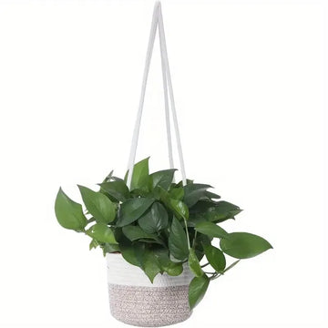 Hanging Flower Pot Basket - Can Accommodate7Potted Plant，Indoor/Outdoor Heavy Duty Plant Stand with Hanging Rope，Farmhouse Style