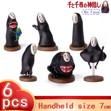Spirited Away No Face Man Car Cafe Cake Decoration Blind Box Doll Hand Model Decoration Gift