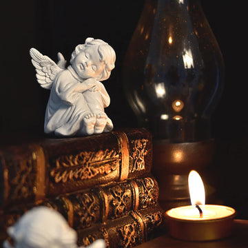 Nordic Style Desktop Decoration Creative Angel Girl Resin Sculpture Desk Dining Table Cabinet Fireplace Decoration Ornaments 1pc