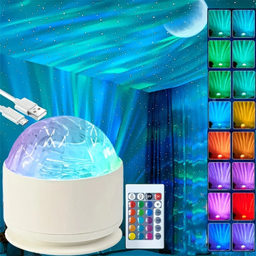 New projector light midnight halo Aurora glow light bar party atmosphere light decoration night light Christmas Halloween gift
