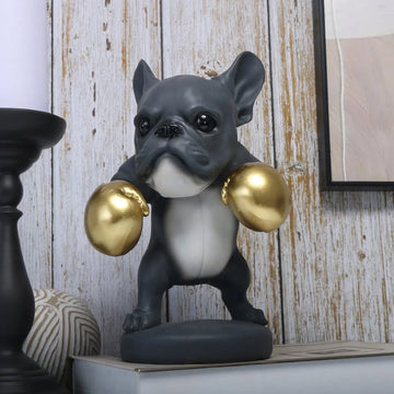 Dynamic Running Dog Statue Athletic Puppy Sculpture for Sports Decor Motivational Gift for Runners Pet Lovers Resin Art Gift